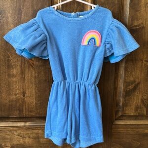 NWOT Lola + the Boys blue terrycloth romper. Size: 10